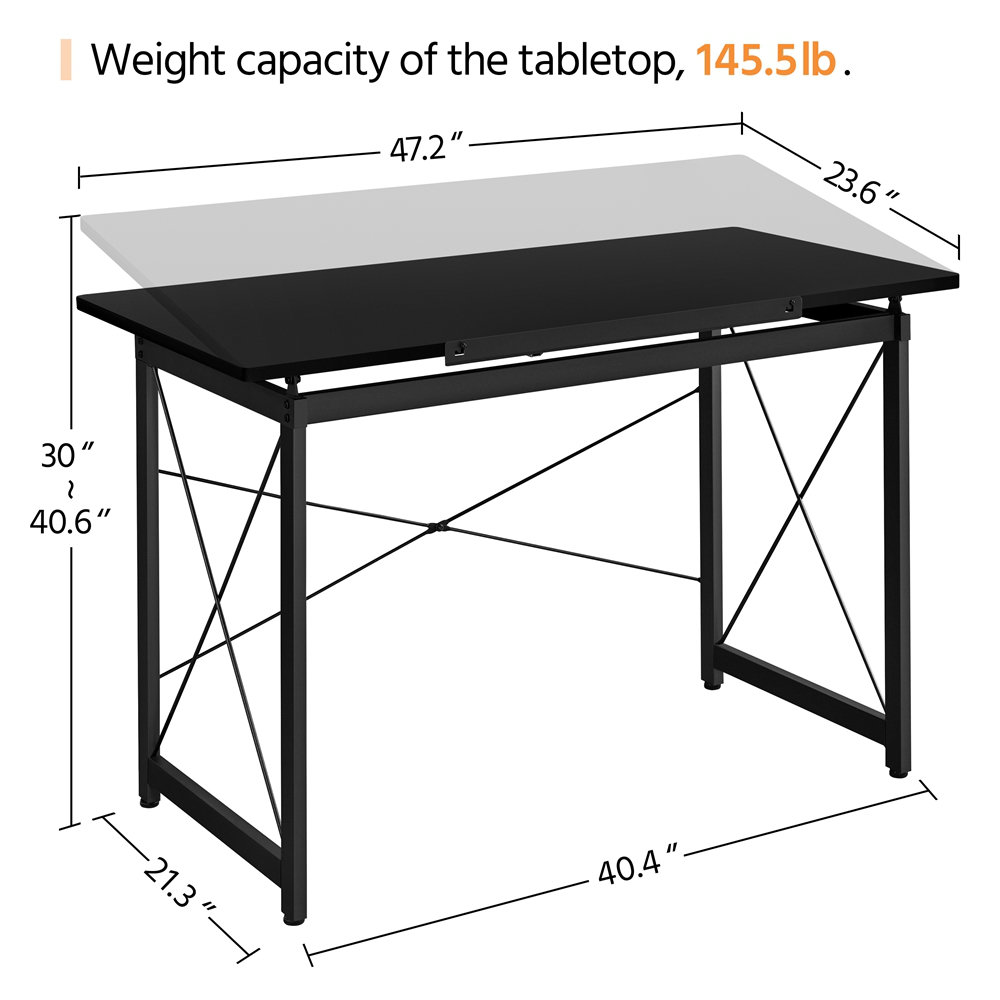 Inbox Zero Adjustable Tabletop Drafting Table & Reviews Wayfair